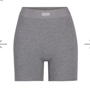 SKIMS Soft Lounge Heather Gray Boxer Small